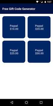 Free Gift Code Generator 2 تصوير الشاشة