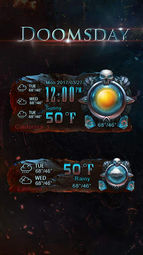 Doomsday Weather Widget Theme screenshot 2