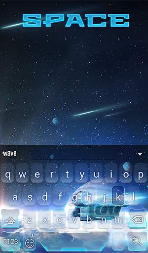 Space Animated Keyboard   Live screenshot 2