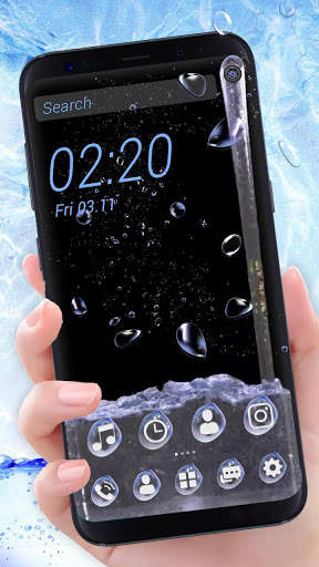Water Splash, Waterdrop Theme & Live Wallpaper screenshot 1