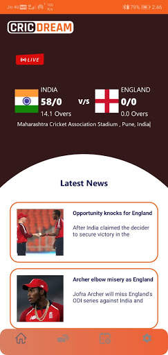 CricDream - Live IPL Cricket Score, Odds, News screenshot 6