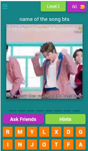 quiz song bts screenshot 6