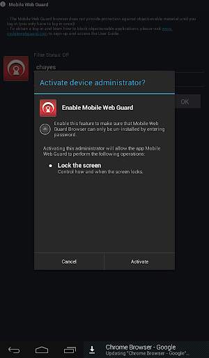 Mobile Web Guard II screenshot 4