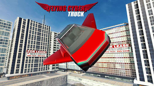 Real Flying Cyber Truck Electric Car 3D Simulator स्क्रीनशॉट 10