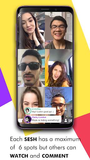 Sesh – Group Video Hangouts & Personal Safety screenshot 4