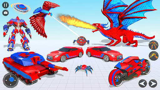 Flying Pigeon Robot Bike Games screenshot 1