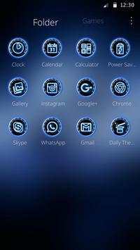 Dynamic Blue Car Theme screenshot 3