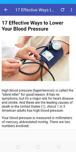 Guide about high blood pressure screenshot 3
