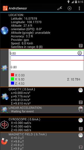 Androsensor - Temperature Sensor App screenshot 2