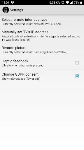 TV (Samsung) Remote Control screenshot 5
