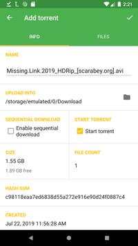 Lite Torrent screenshot 1