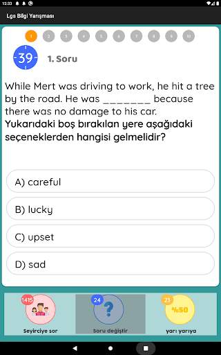 8. Sınıf Bilgi Yarışması & Sohbet Lgs Test Çöz screenshot 19
