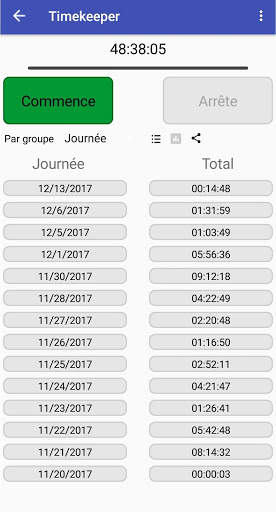 Chronométreur et suivi de projet screenshot 3