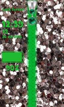 Glitter Zipper Lock Screen screenshot 7