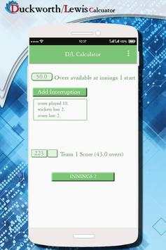 Duckworth Lewis Calculator- DL Calculator screenshot 1