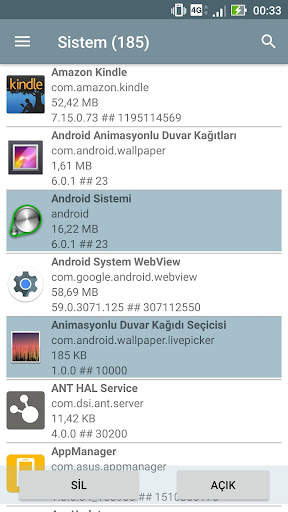 Sistem uygulaması yöneticisi screenshot 7