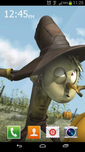 Scared Scarecrow Live Wallpape screenshot 1