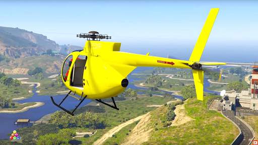 Super Hero Flying Helicopter Stunt Racing Games screenshot 3