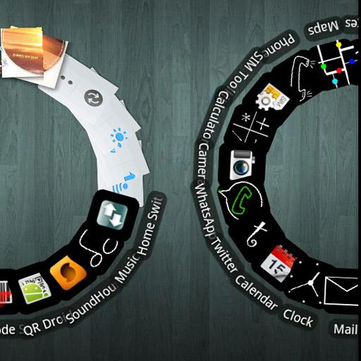 Black Go Launcher EX Theme icon
