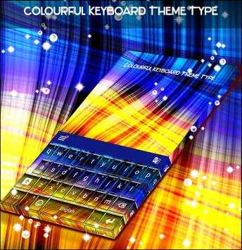 Colourful Keyboard Theme Type screenshot 1