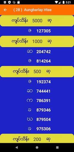 Myanmar Lottery screenshot 5