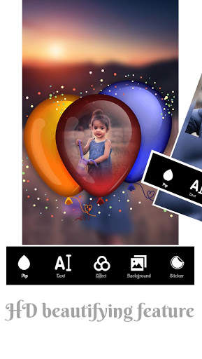 PIP Camera - Glass Blur Background screenshot 1