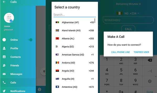 Tokfree - Call Anyone Worldwide, SmartPhone Or Not screenshot 2