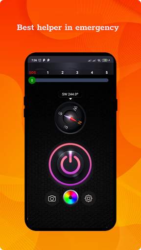 Flash light - Flashlight App Free screenshot 2