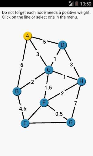 Dijkstra Algorithm App screenshot 1