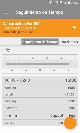 Mobile Worker - Timesheet screenshot 1