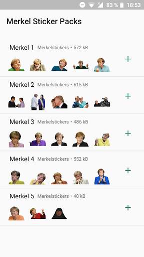 Angela Merkel Sticker für WhatsApp (WAStickerApps) screenshot 1