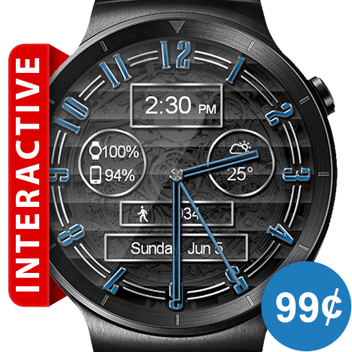 Polished Style HD Watch Face &amp; Clock Widget иконка
