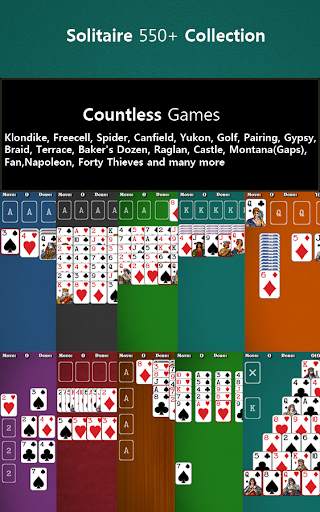 550+ Card Games Solitaire Pack screenshot 2