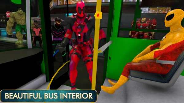 SuperHero City Bus Driver : Intercity MegaBus screenshot 3