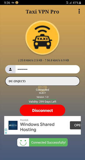 Taxi VPN Pro screenshot 1