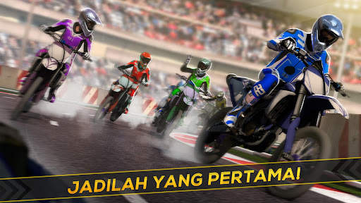 Real Sepeda Motor Cross: Balap screenshot 2