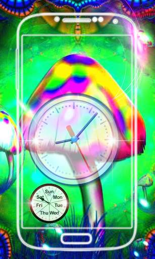 3D Mushroom Clock Live Wallpaper screenshot 6