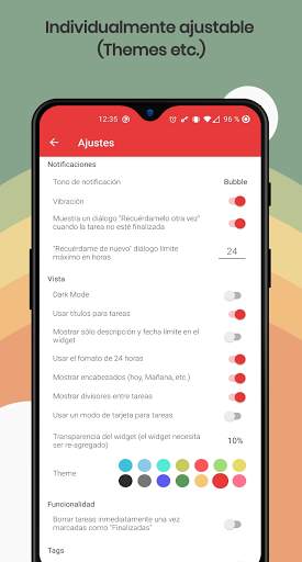 Tareas, planificador y recordatorio   widget ✓ screenshot 4