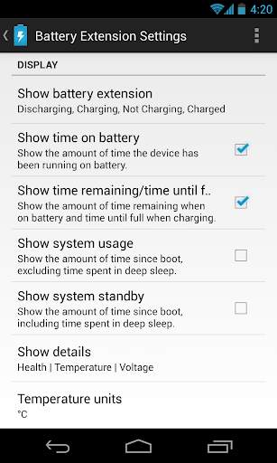 DashClock Battery Extension screenshot 4