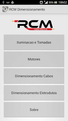 RCM Dimensionamento screenshot 1