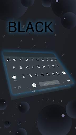 Simple Black Keyboard Theme स्क्रीनशॉट 1