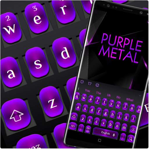 Purple Metal Keyboard 10001003