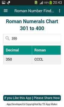 Roman Number Finder screenshot 4