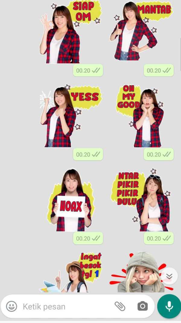 Sticker Cewek Seksi dan Cantik untuk WAStickerApps screenshot 4
