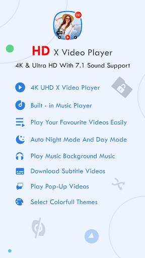 HD X Video Player - All Format video player 2021 screenshot 1