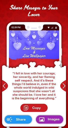 Love Messages Text SMS & Background Wallpaper screenshot 3