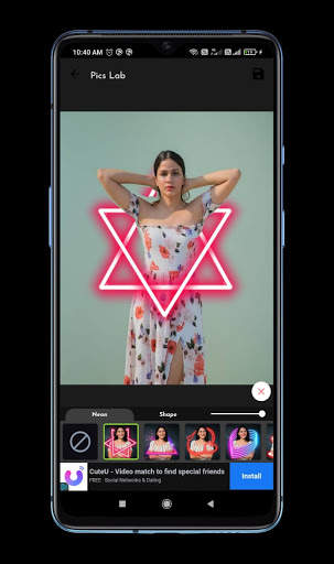 Pics Lab - Photo editing with neon effects screenshot 4
