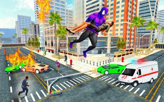 Superhero Spider Rope City Rescue Mission screenshot 1