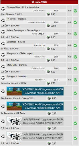 Betting Mobile / Sports Prediction / 95% Success screenshot 3