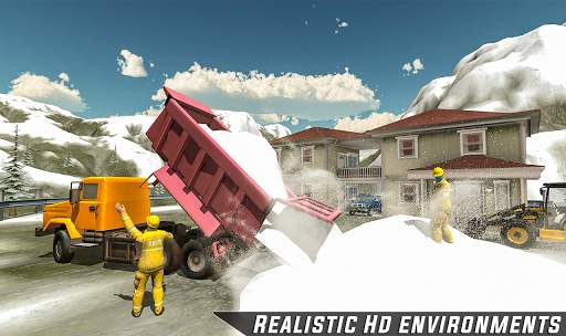 Heavy Excavator Snow Machine Simulator 2019 screenshot 7